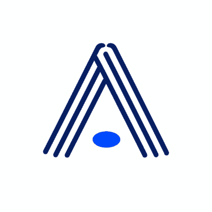 Animation of multiple demand signals converging into a single view inside the Arisign mark